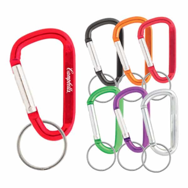 Branded Promotional 70mm Carabiner