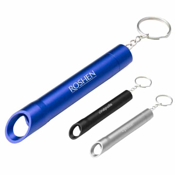 Branded Promotional Pop Light Bottle Opener Keychain