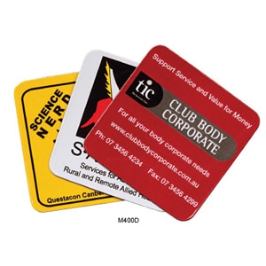 Branded Promotional Square Fridge Magnet (50mm X 50mm - With Rounded Corners)