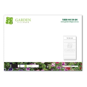 Branded Promotional A3 Magnetic Whiteboard With Notepad