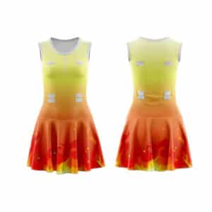Branded Promotional Womens Full-Skirt Netball Dress