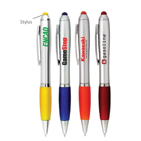 Branded Promotional Silver Grenada Stylus Pen