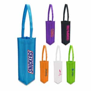 Branded Promotional Non-Woven Single Wine Tote Bag