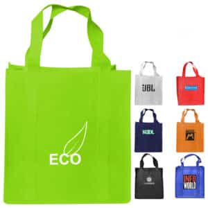 Branded Promotional Shopping Tote Bag With Gusset
