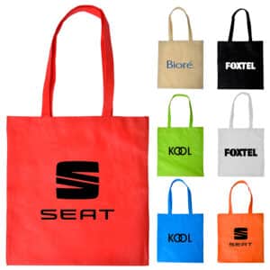 Branded Promotional Shopping Tote Bag With V Gusset