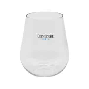 Branded Promotional Stemless Shatterproof White Wine Glass