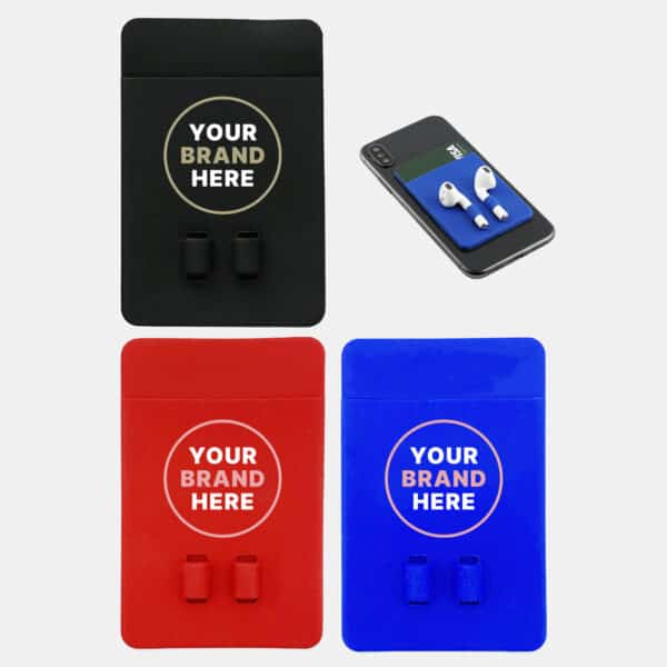 Branded Promotional Silicone Phone Wallet