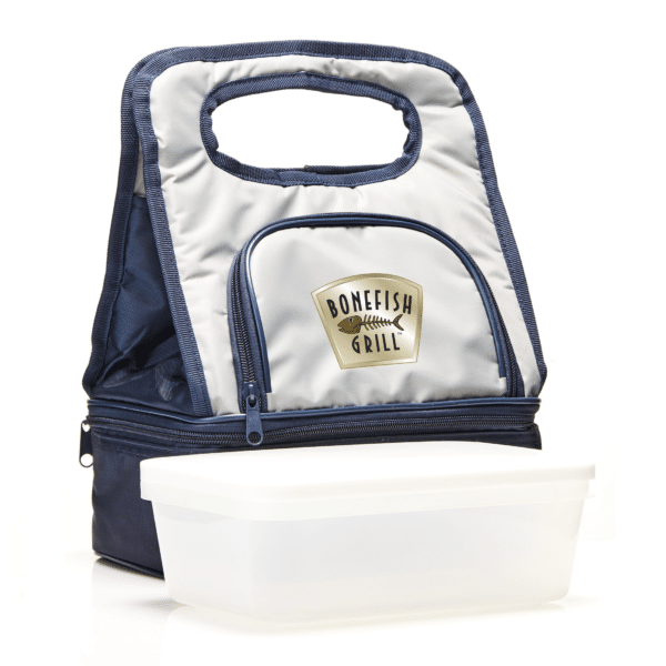 Branded Promotional Silver Lunch Cooler Bag