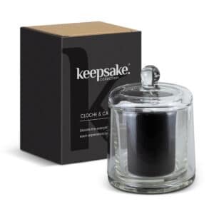 Branded Promotional Keepsake Cloche And Candle Set