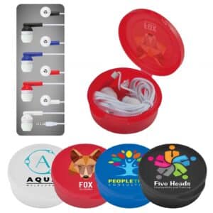 Branded Promotional Thump Earbud Set