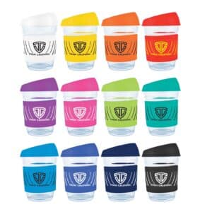 Branded Promotional Vienna Coffee Cup / Silicone Lid