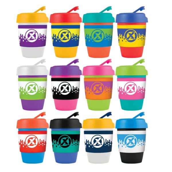 Branded Promotional Kick Coffee Cup / Silicone Band