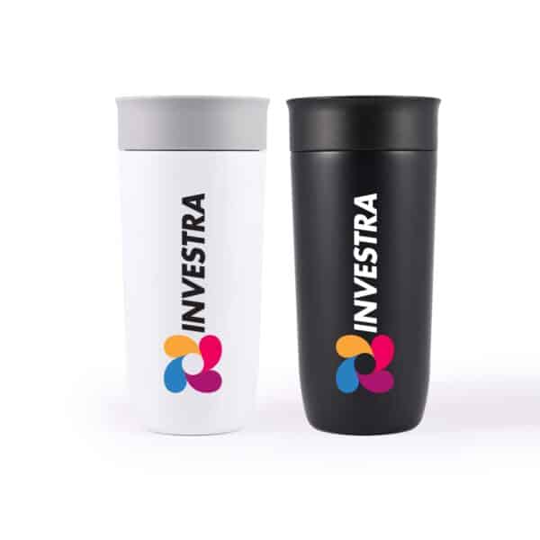 Branded Promotional Flair Stainless Steel Coffee Cup