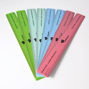 Branded Promotional Recycled Plastic Ruler 30cm