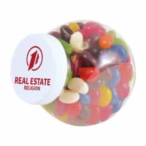 Branded Promotional Assorted Colour Mini Jelly Beans In Container