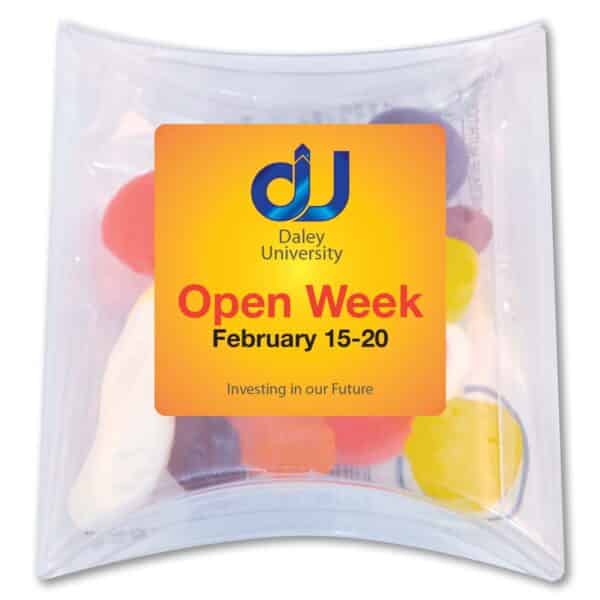 Branded Promotional Assorted Jelly Party Mix In Pillow Pack