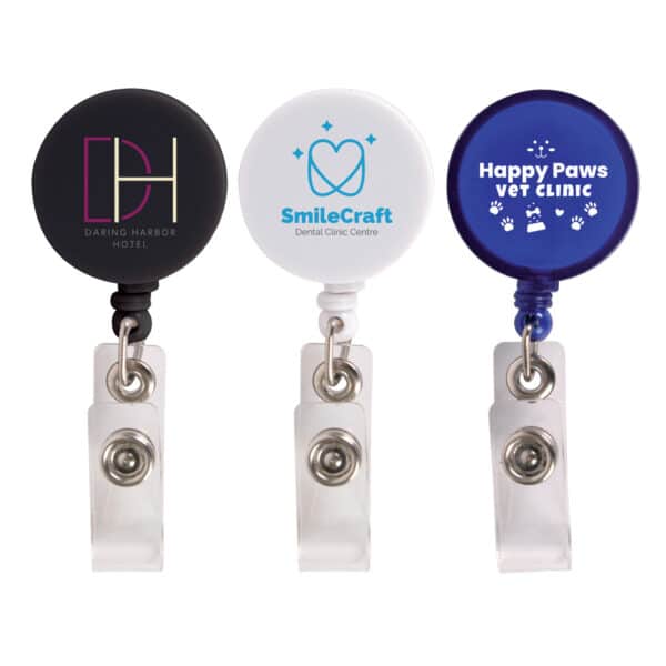 Branded Promotional Corfu Retractable Name Badge Holder