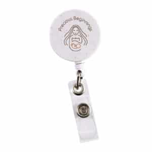 Branded Promotional Retractable Badge Holder Wheat Straw