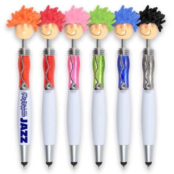 Branded Promotional Mop Top Jazz Pen / Stylus