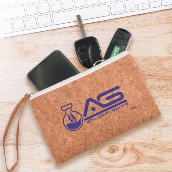 Branded Promotional Avalon Cork Utility / Pencil Case