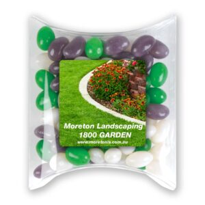 Branded Promotional Corporate Colour Mini Jelly Beans In Pillow Pack