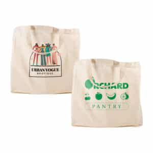 Branded Promotional Supa Shopper Short Handle Calico Bag