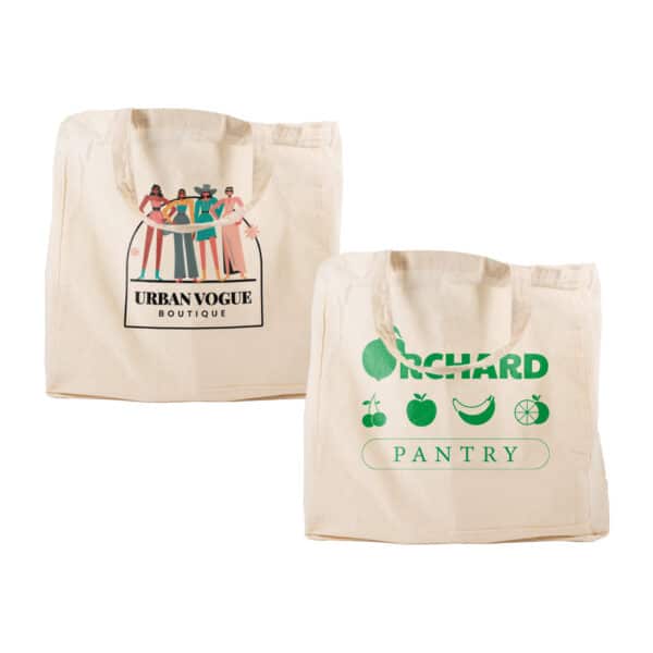 Branded Promotional Supa Shopper Short Handle Calico Bag