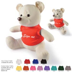 Branded Promotional The Original Signature Calico Bear