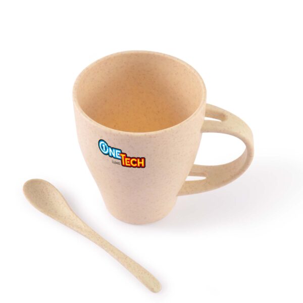 Branded Promotional Avenue Wheat Fibre Cup And Spoon