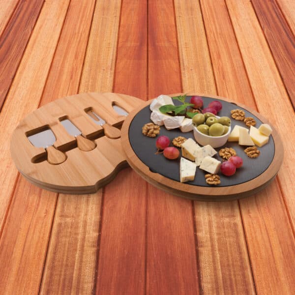 Branded Promotional Gala Bamboo Slate Cheese Board