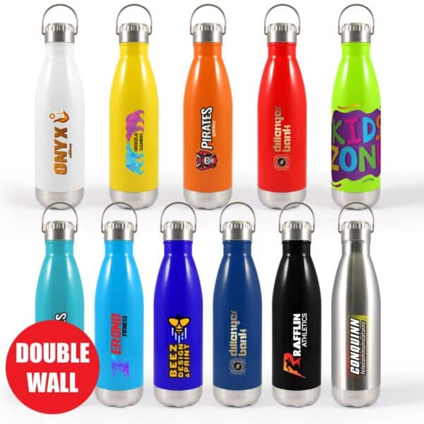 Branded Promotional Soda Vacuum Bottle With Hanger Lid