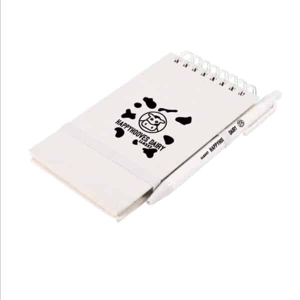 Branded Promotional Milko Notepad With Pen