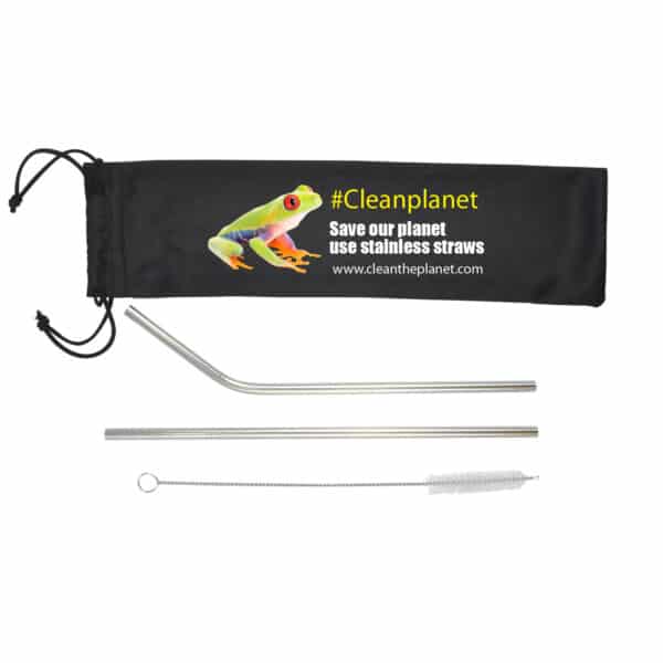 Branded Promotional Fizz Straw Set