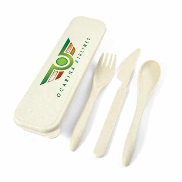 Branded Promotional Delish Eco Cutlery Set