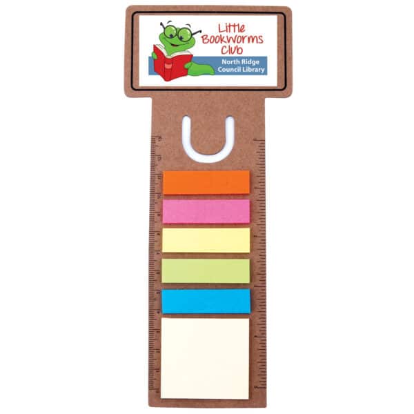 Branded Promotional Business Card Bookmark / Noteflag Ruler