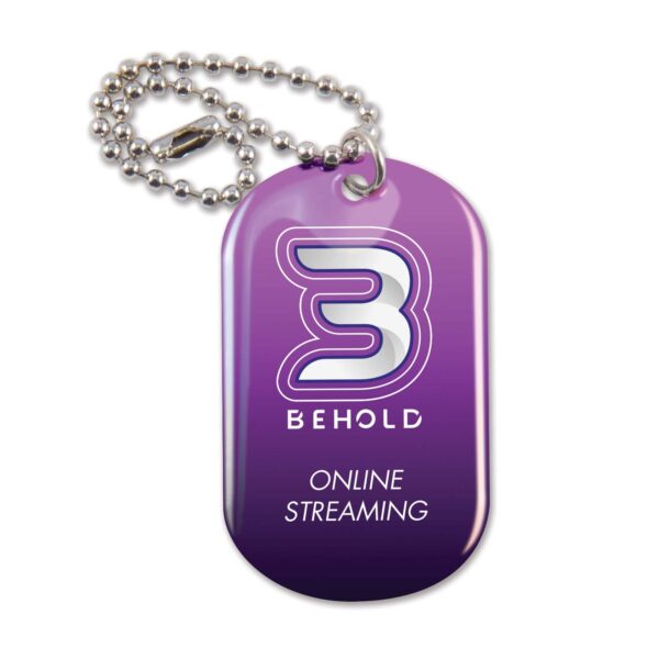 Branded Promotional Dog Tag Keychain