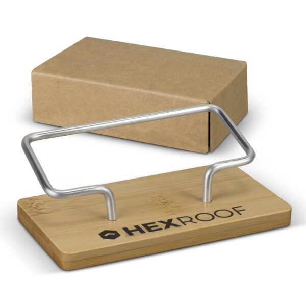 Branded Promotional Bamboo Business Card Stand