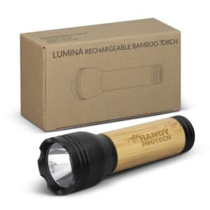 Branded Promotional Lumina Rechargeable Bamboo Torch