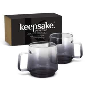 Branded Promotional Keepsake Dusk Coffee Cup - Set Of 2