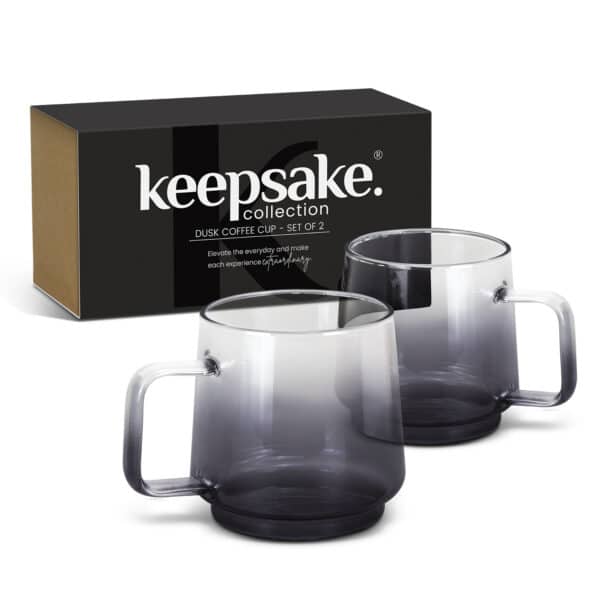 Branded Promotional Keepsake Dusk Coffee Cup - Set Of 2