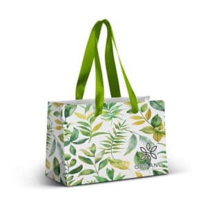 Branded Promotional Small Ribbon Handle Paper Bag - Full Colour