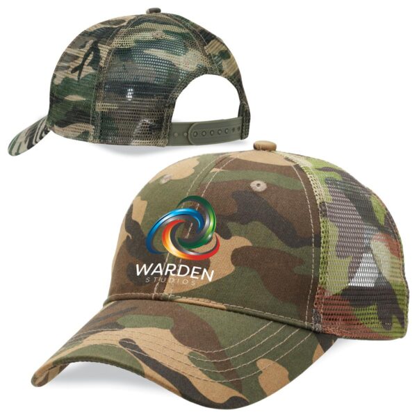 Branded Promotional Camo Trucker