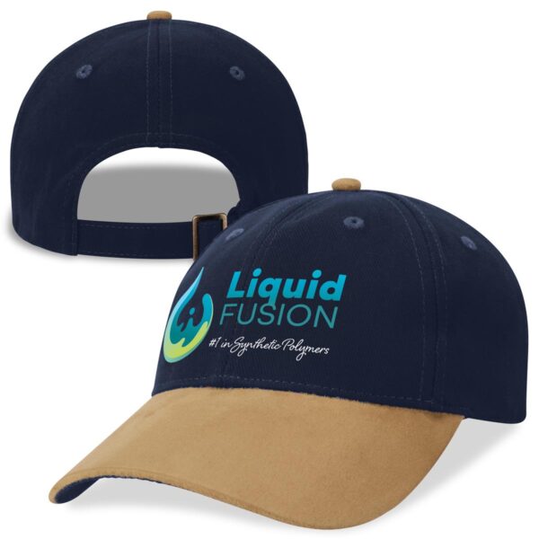 Branded Promotional Sueded Peak Cap