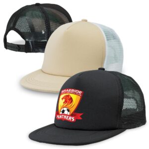 Branded Promotional Flat Peak Trucker