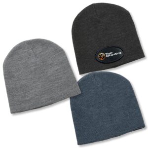 Branded Promotional Heather Skull Beanie