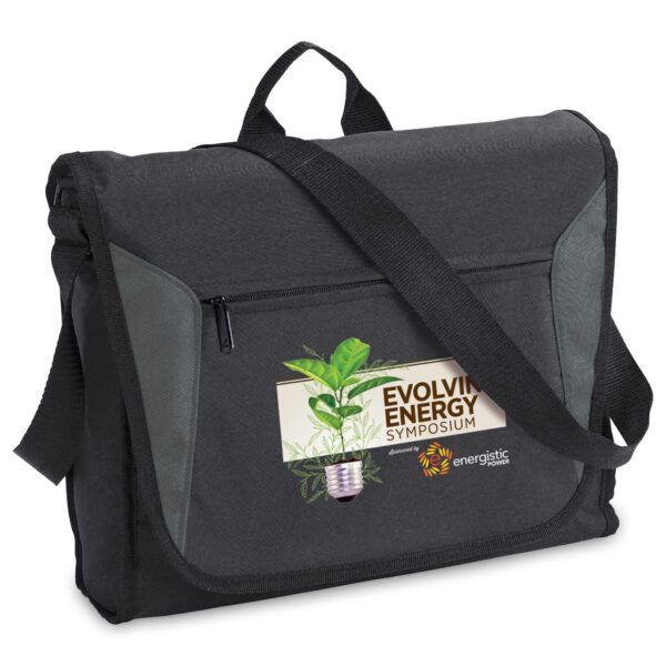 Branded Promotional Platform Flap Satchel