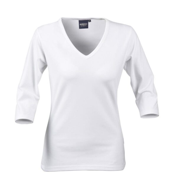 Branded Promotional Lynn Women's V-Neck 3/4 Tee