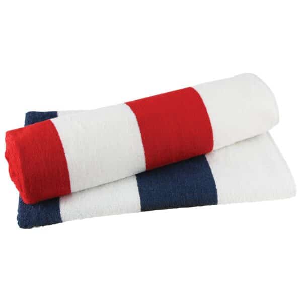 Branded Promotional Striped Towel