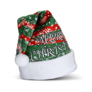 Branded Promotional Full Colour Santa Hat