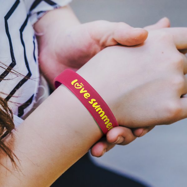 Kids Silicone Wrist Band - Embossed - Image 19